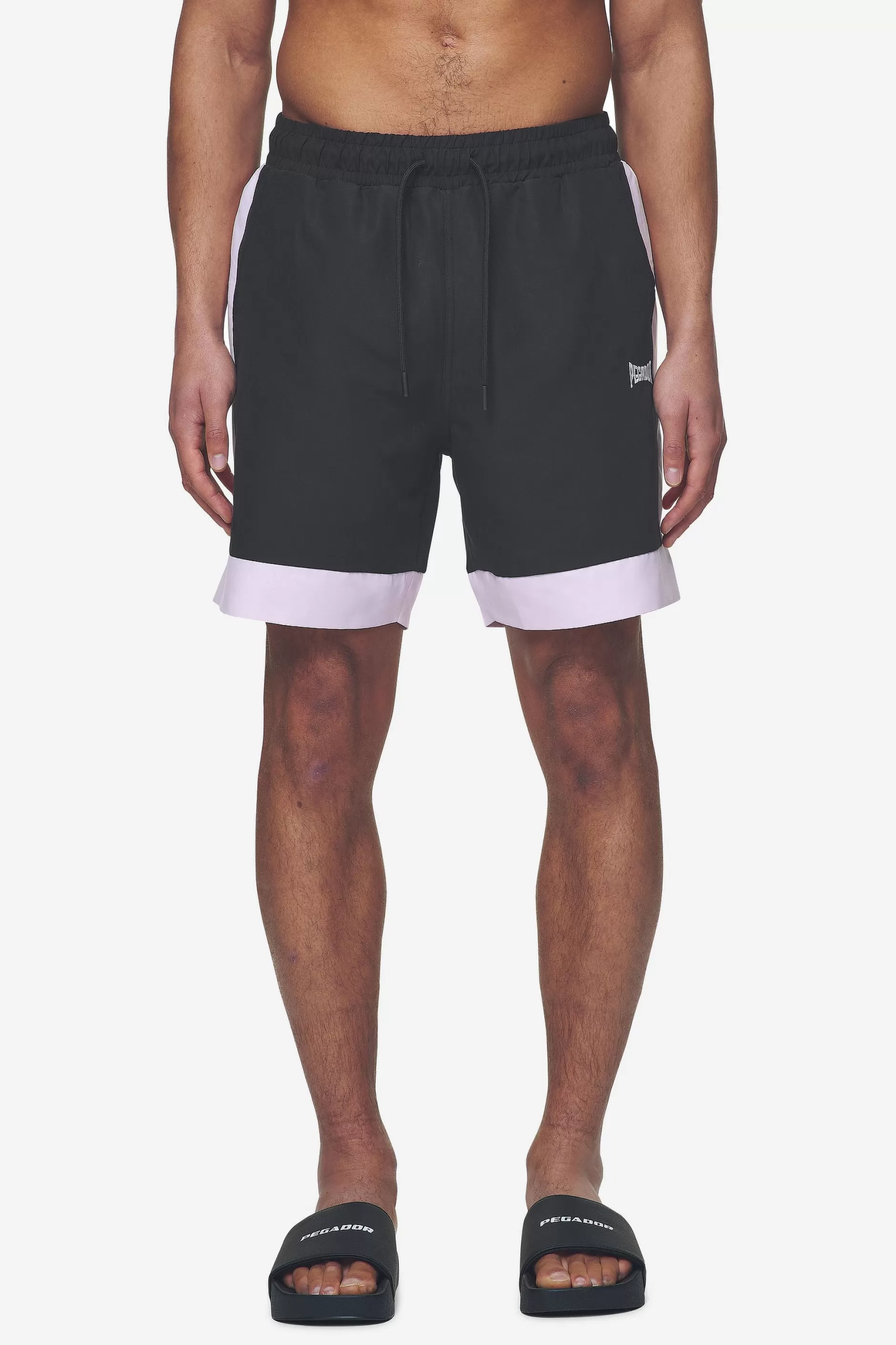 New Pegador Vicente Swim Shorts Black Bubblegum