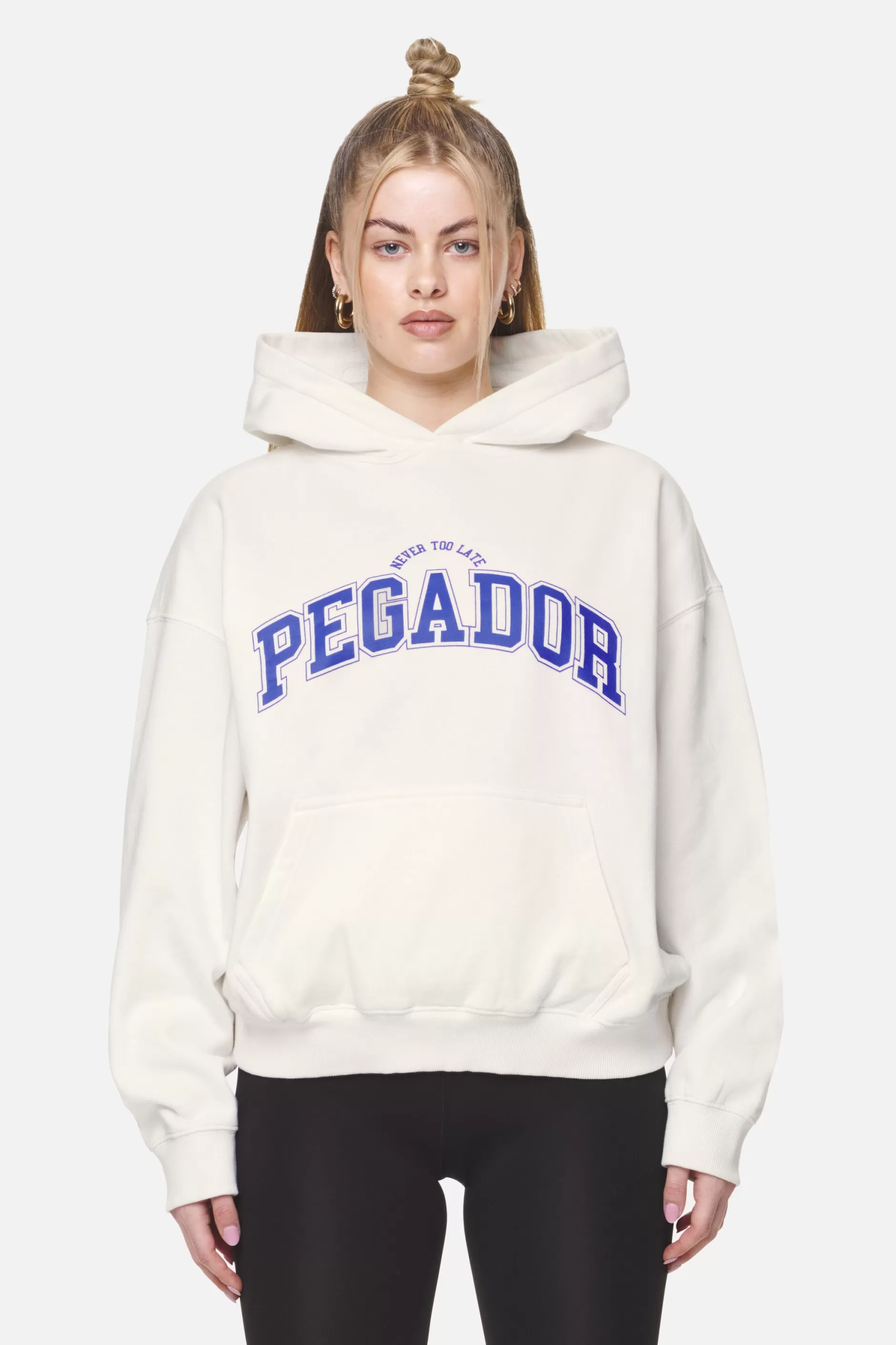 Shop Pegador Wayruna Oversized Hoodie Washed Coconut Milk