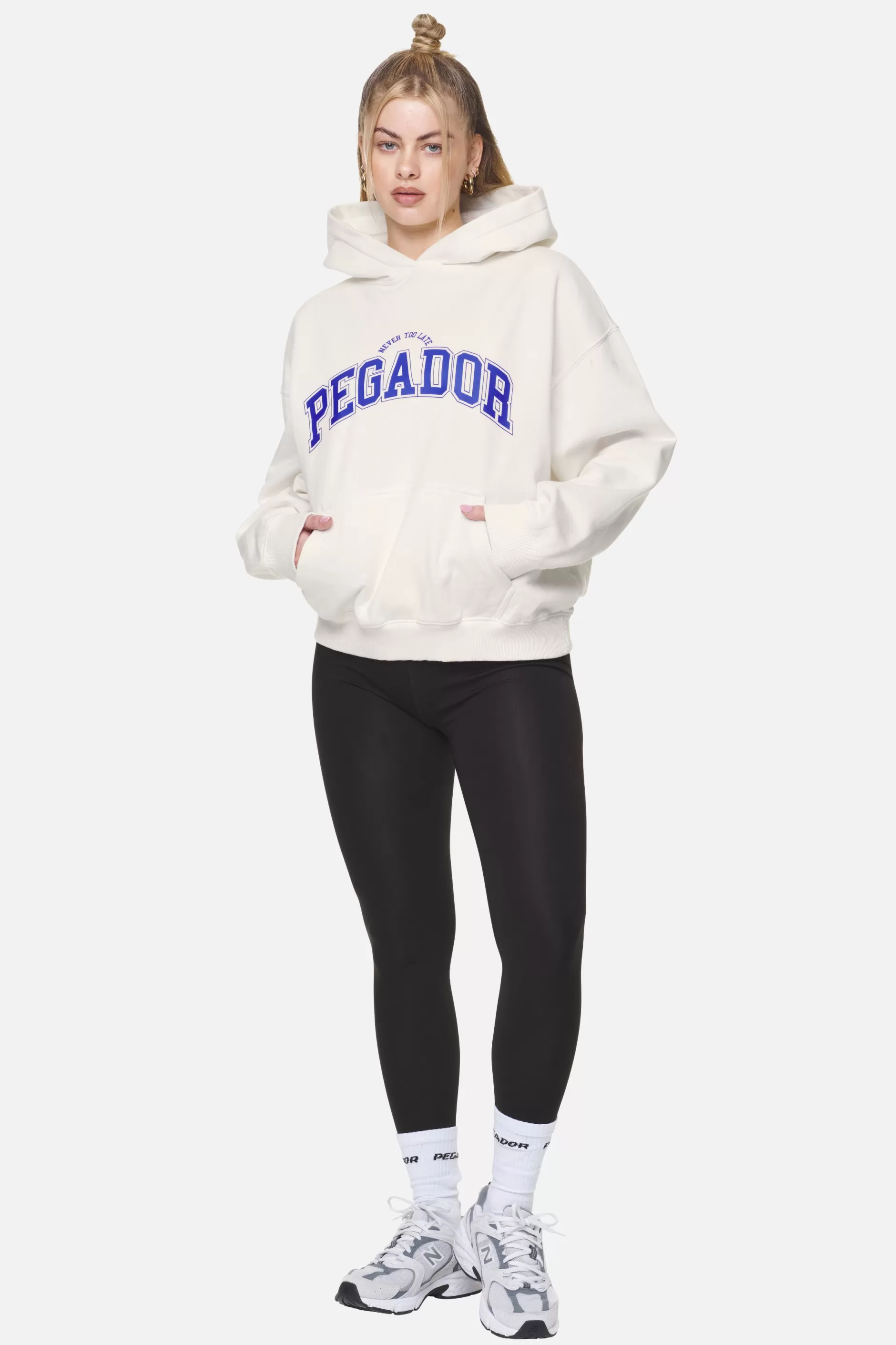 Shop Pegador Wayruna Oversized Hoodie Washed Coconut Milk