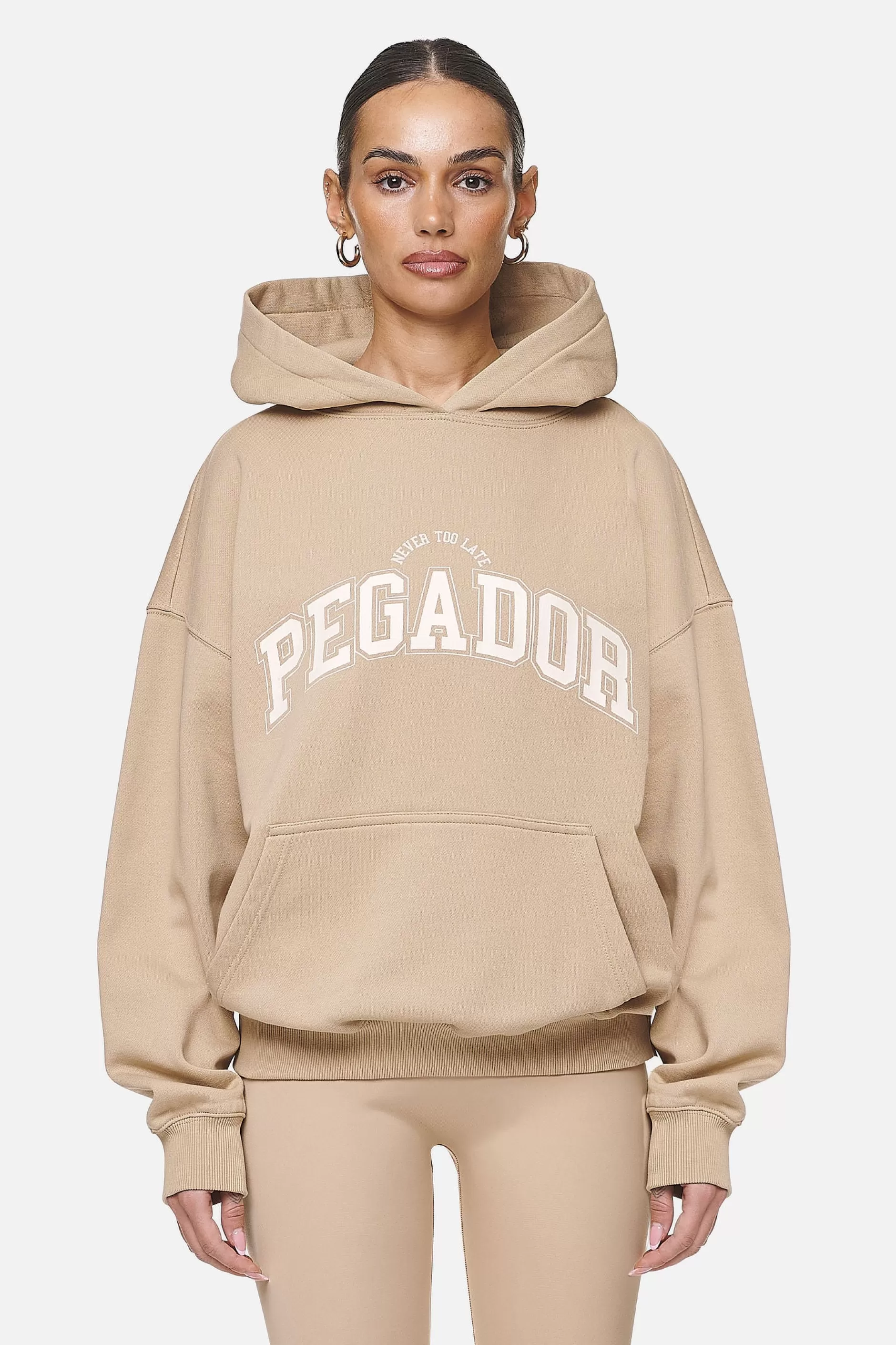 Flash Sale Pegador Wayruna Oversized Hoodie  Washed Safari Sand