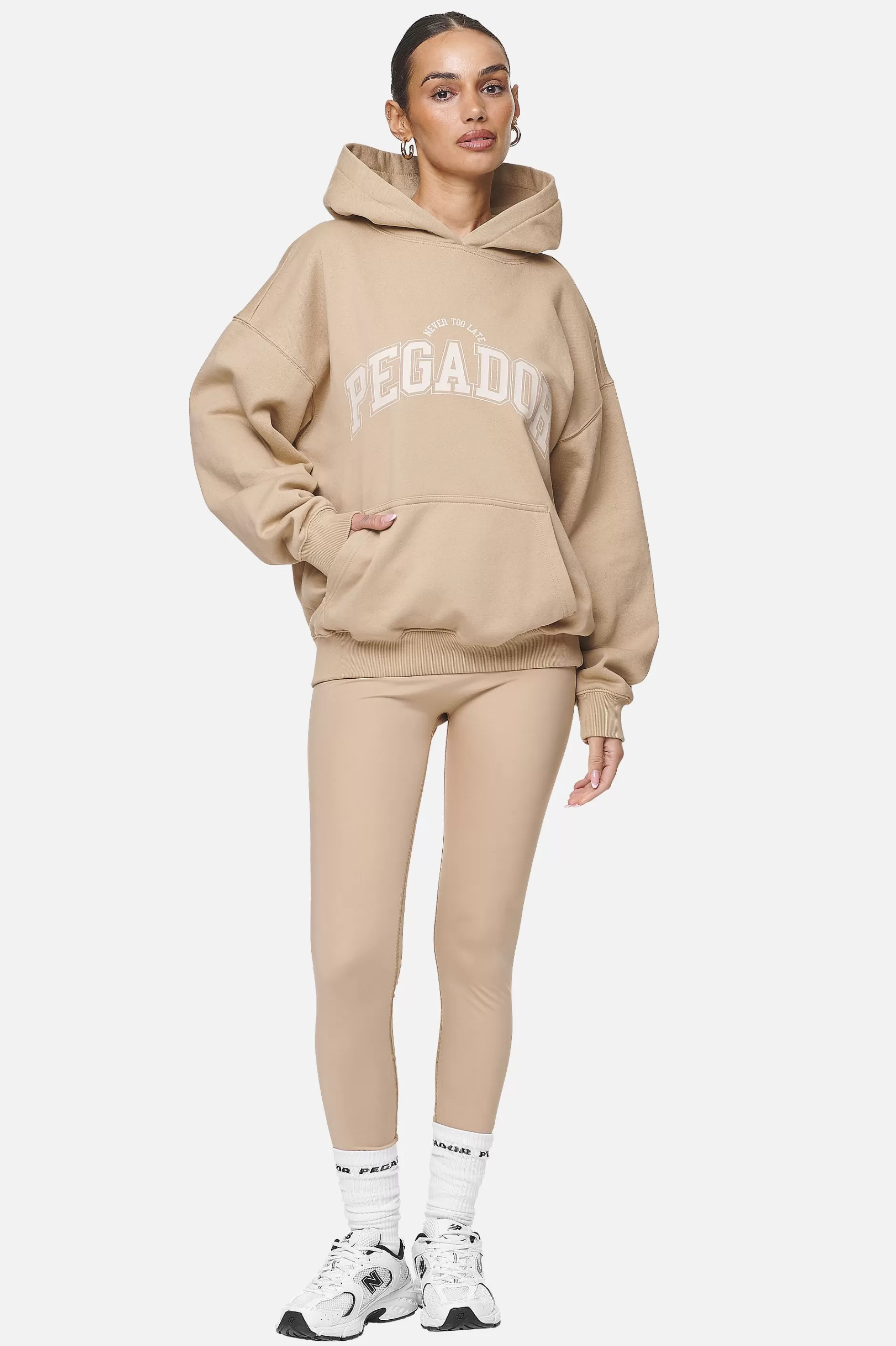 Flash Sale Pegador Wayruna Oversized Hoodie  Washed Safari Sand