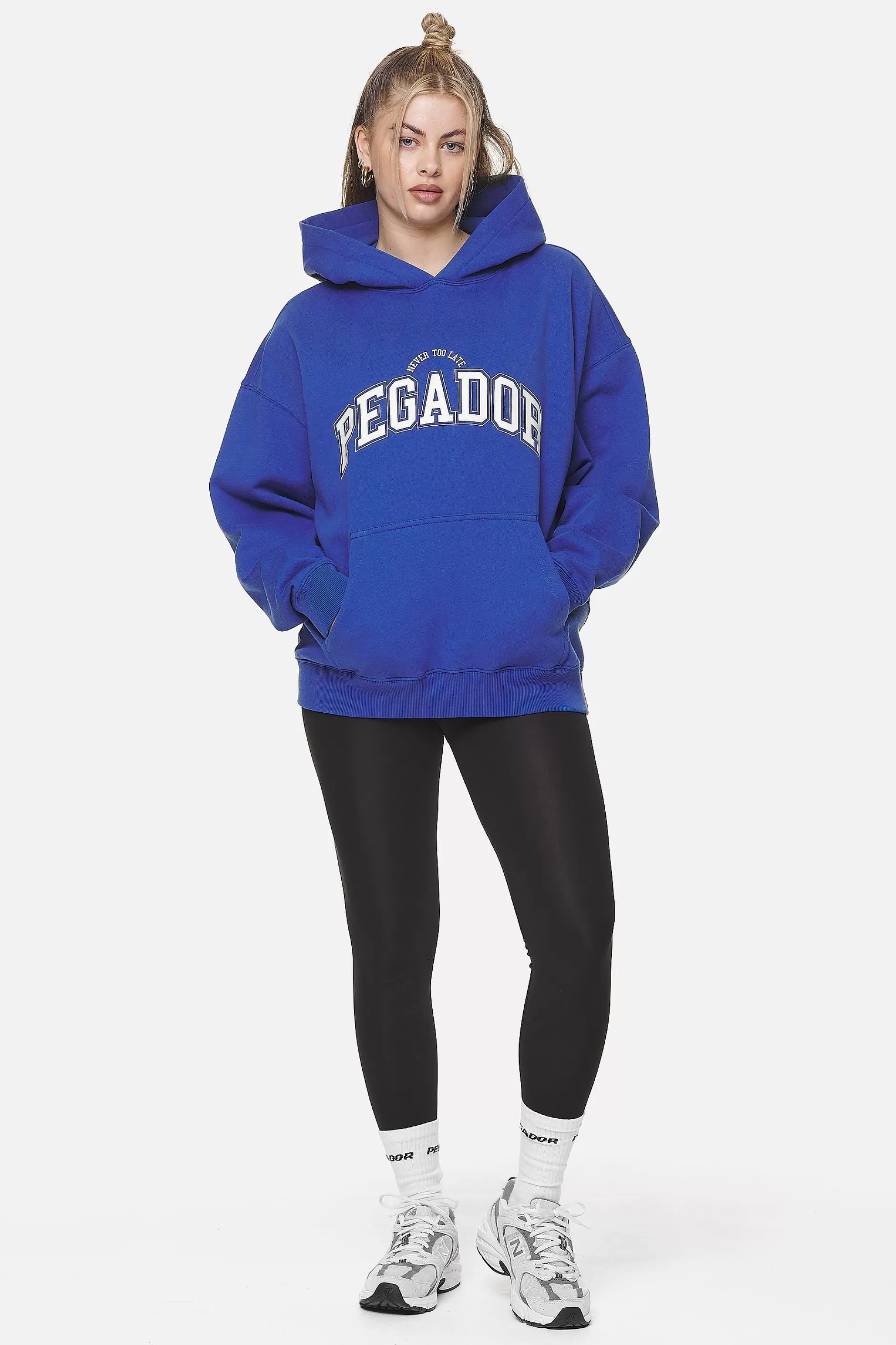 Sale Pegador Wayruna Oversized Hoodie  Washed True Blue