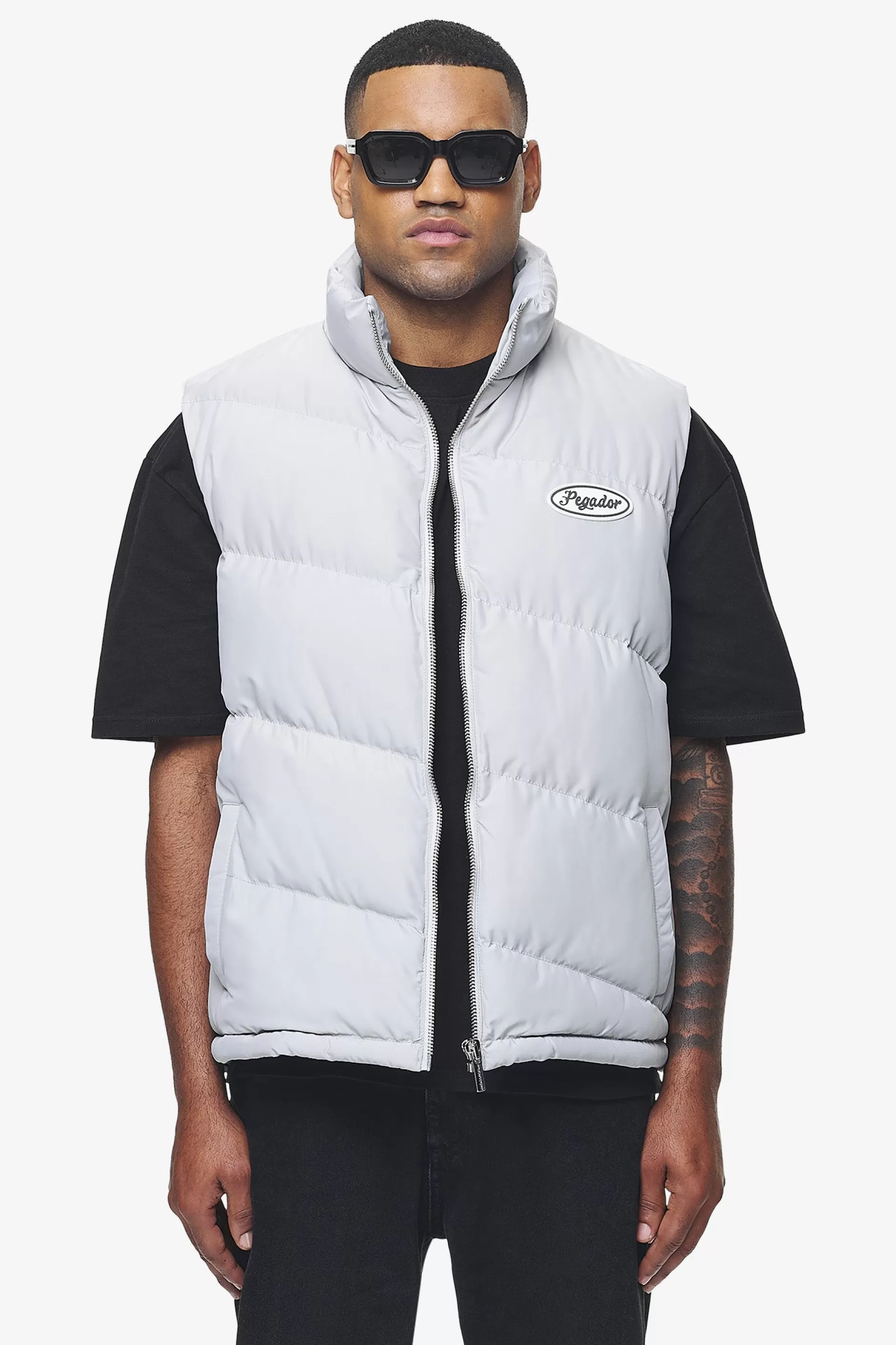 Hot Pegador Yale Puffer Vest Dusk Grey