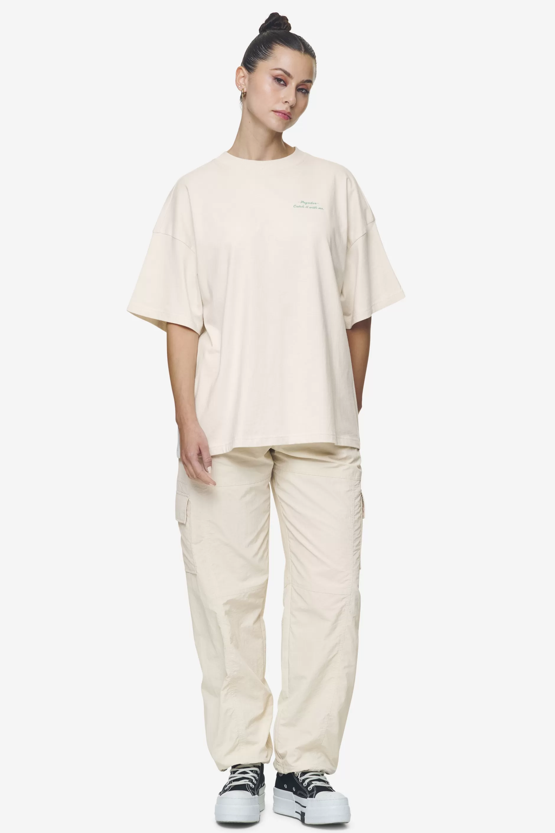 Cheap Pegador Yebra Heavy Oversized Tee Washed coast sand